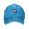 Peace Sign Symbol Tie Dye s s Hippie Costume Baseball Cap Vintage Trucker Cap sun caps fashionable Caps Women Unisexs