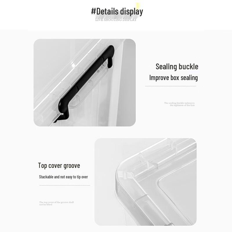 Transparent Thickened PP Plastic Storage Box