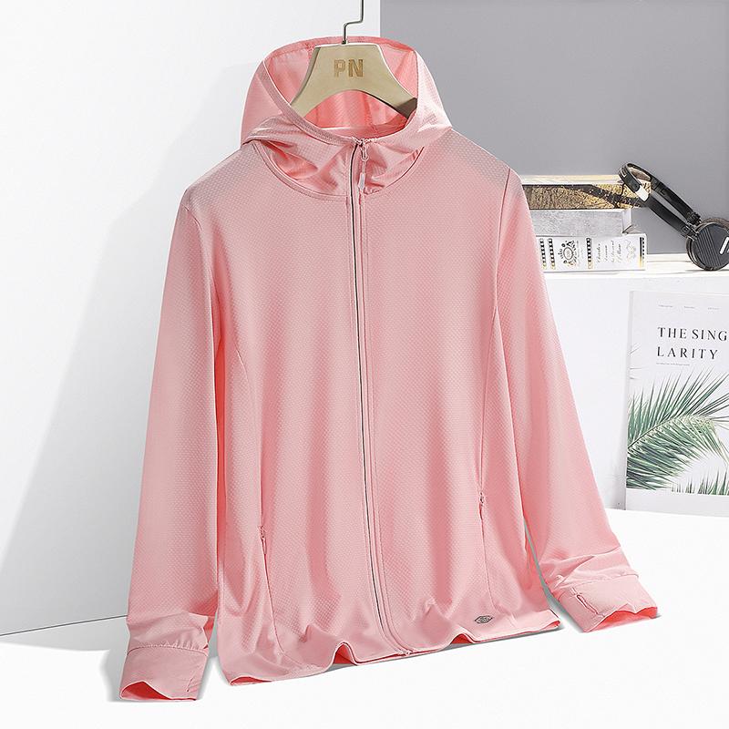 Men's & Women's Summer Running Jacket - Lightweight Sun Protective Coat, Hooded Sports Windbreaker, Breathable Quick-Dry Fitn