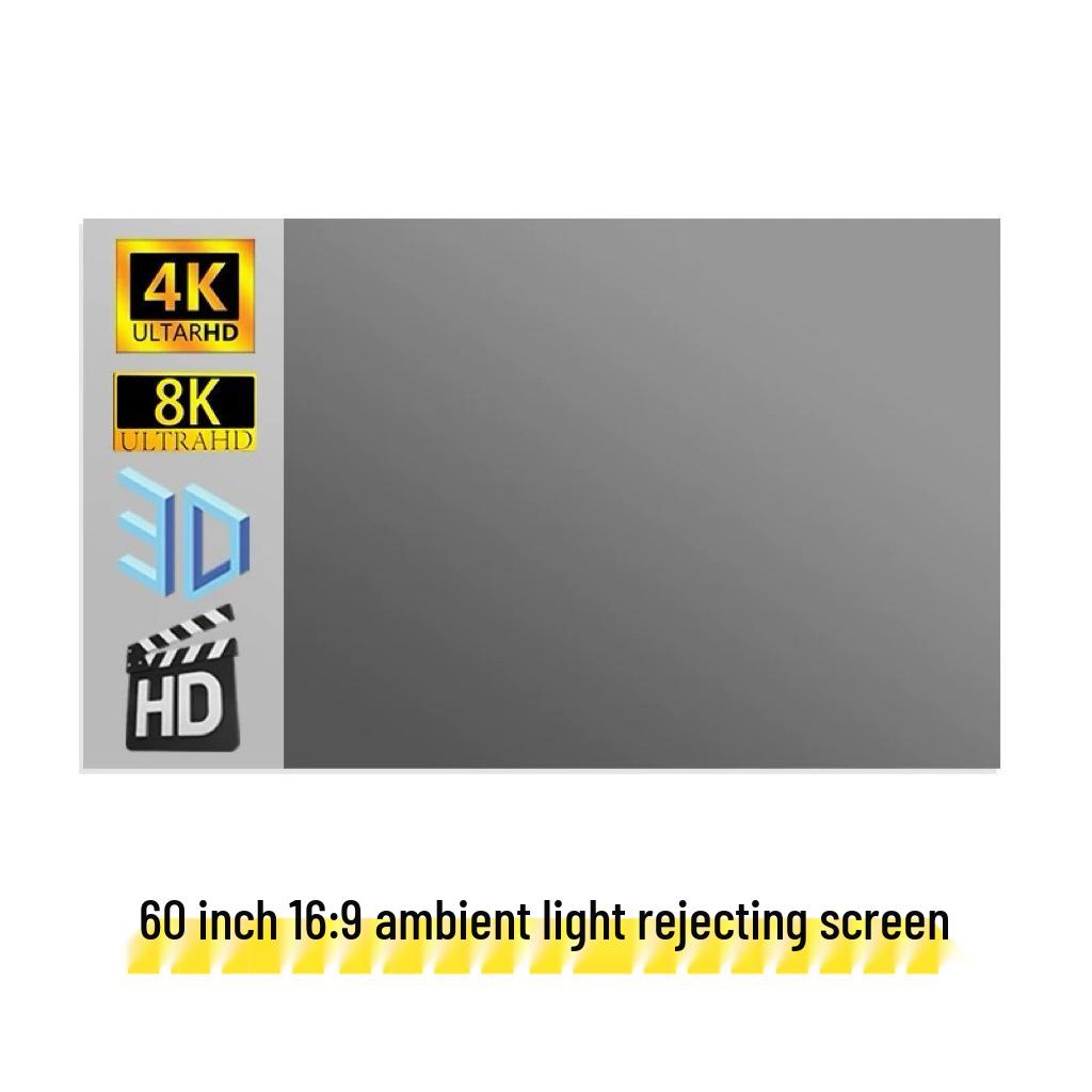 

Складаний HD 4K Металевий Екран для Проектора - Стійкий до Світла та Портативний для Денних Зовнішніх Фільмів 84-inch