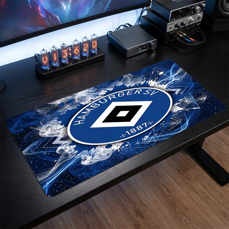 Hamburger SV Fußball Druck Großes Mauspadd, Rutschfestes Erweitertes Gaming-Schreibtischmatte für Büro Zuhause 30cmx60cm（11.8x23.6inch）