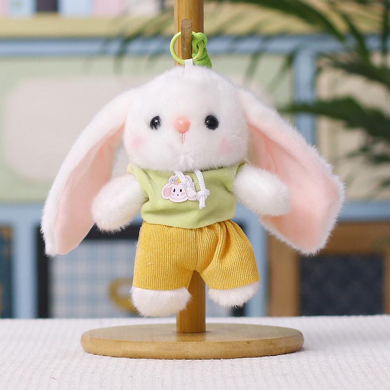 Plush Bunny Hanging Decor With Flower Dress For Kids Gift