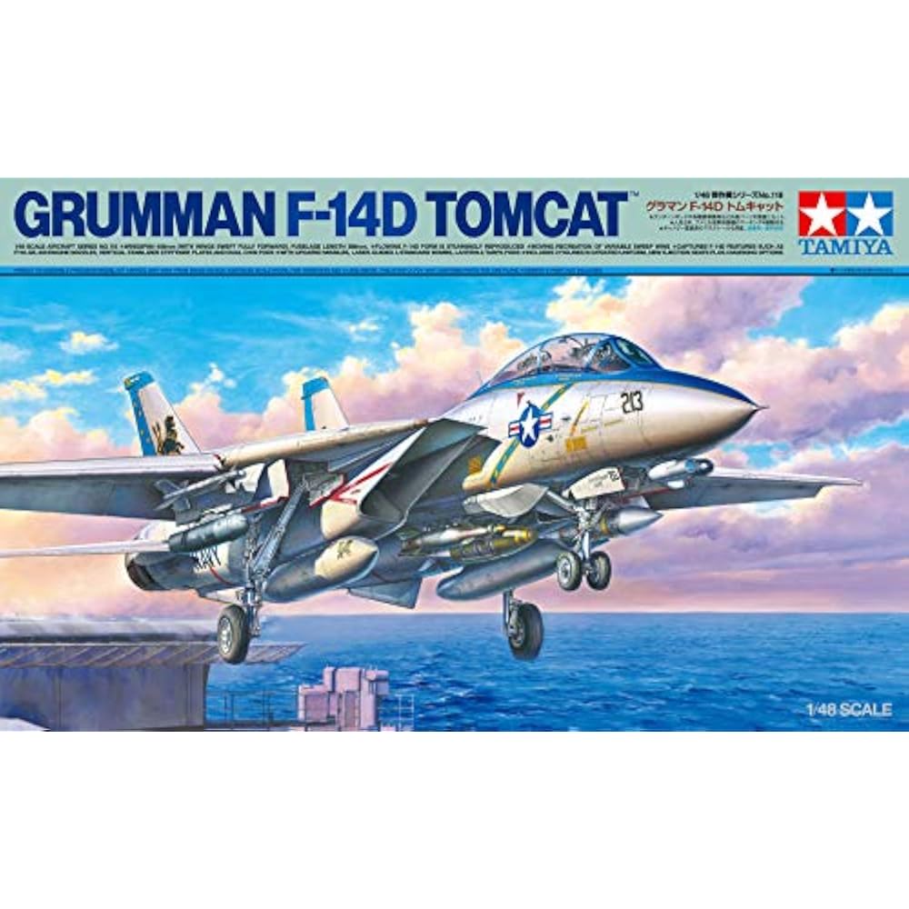 Tamiya 1/48 Masterpiece Aircraft Series No. 118 US Navy Grumman F-14D Tomcat Plastic Model 61118