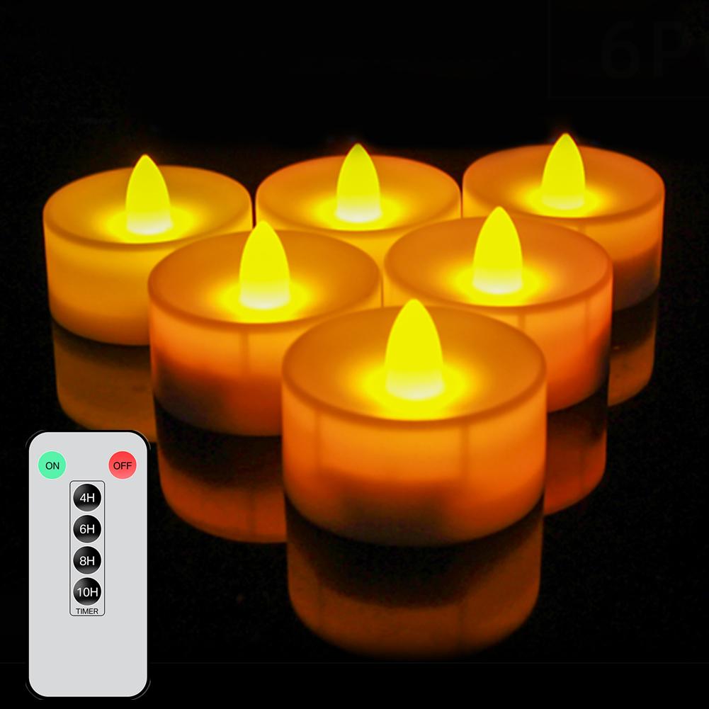 12-30 Pack Flameless LED Candles with Timer Remote Flickering Tea Lights  Battery Operated Electric Fake Candle for Table Decor
