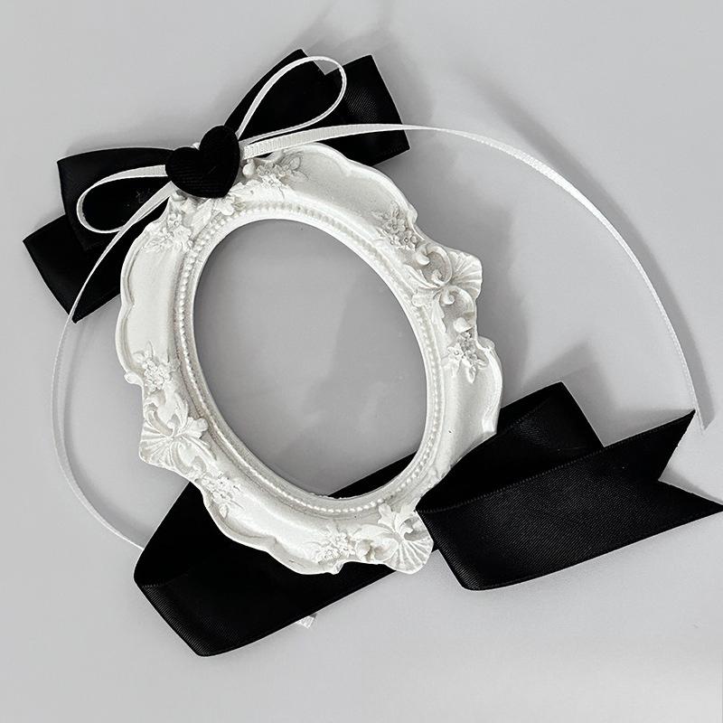 Vintage Photo Frame Card Holder with Cute Bow Knot 3 Inch Kpop Idol Photocard Sleeves Kawaii Card Binder European Style 2025 New