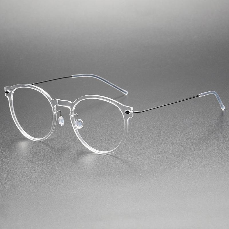 Denmark Designer Ultralight 4.7g Titanium Eyeglass frames Men Women Vintage Round Optical Glasses Frames Computer Eyeglasses