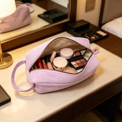 Cosmetische Pouch Grote Capaciteit met Verdeelontwerp En Draagriem Opbergtas Spatwaterdicht Duurzaam Organiser voor Make-up Sieraden Sleutels