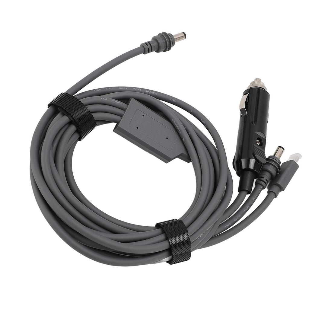 3 In 1 Power Cable DC Male Plug To Type C PD100W Car Charger Adapter Cord for Mini Satellite Device