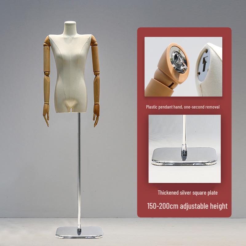 Korean Women's Clothing Store Mannequin: Pendant Arm Flat Shoulder Display Stand