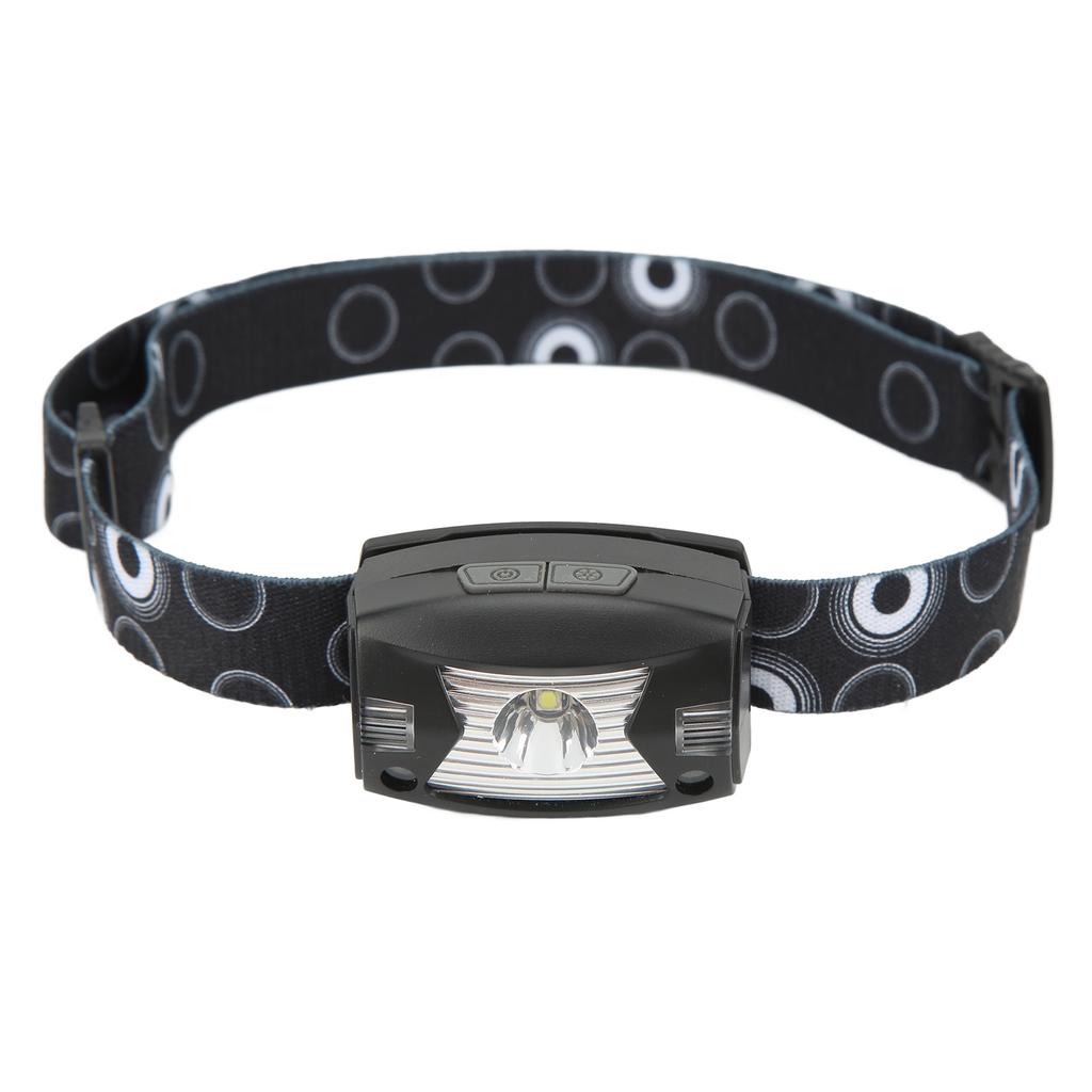 LED Headlamp Sensing Ultra Bright IPX6 Waterproof Adjustable Angle Rechargeable Outdoor Head Light for Fishing Running