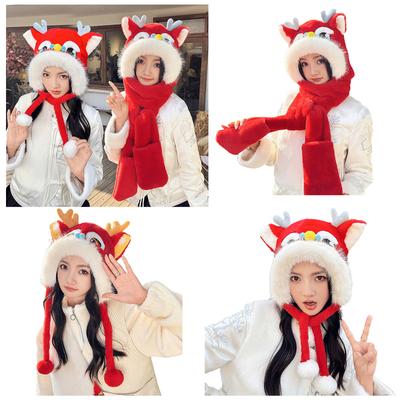 Pokrývky hlavy – Sady šátků, čepic a rukavic