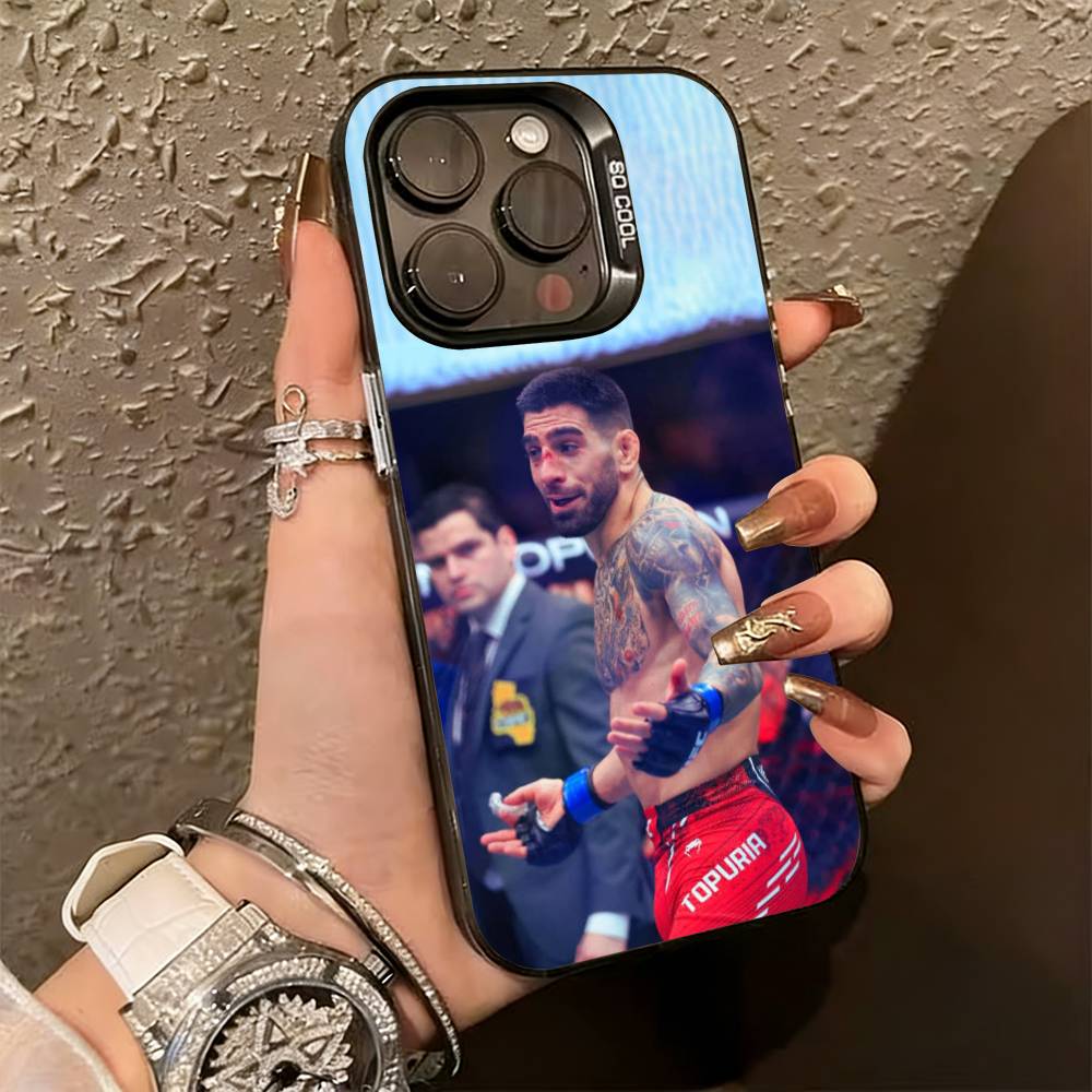 C-Champion Ilia T-Topuria  Phone Case For iPhone 17,16,15,14,13,12,11 Plus,Pro Max,XS,Colorful Silver Phone case Funda Cover