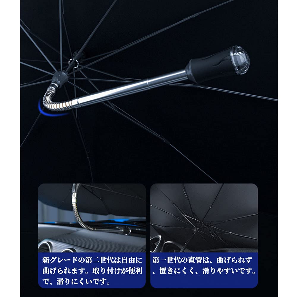 2021 Rifoda Toyota 70 Windshield Sunshade Umbrella with Rotating Foldable Windshield UV Custom Interior Easy Installation Alphard/Vellfire (30 Series,