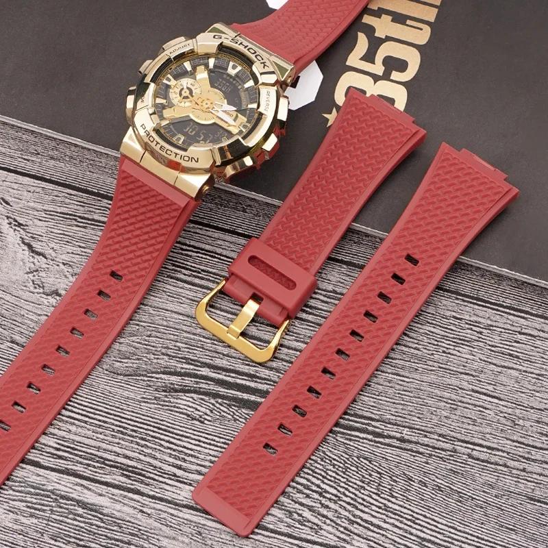 2025 Strap for Casio GSHOCK GM110 GA100/110/120 400 GA-700 800 GD-100 GAL-100 GW-8900 Replace Silicone Rubber Watch Band Bracelet