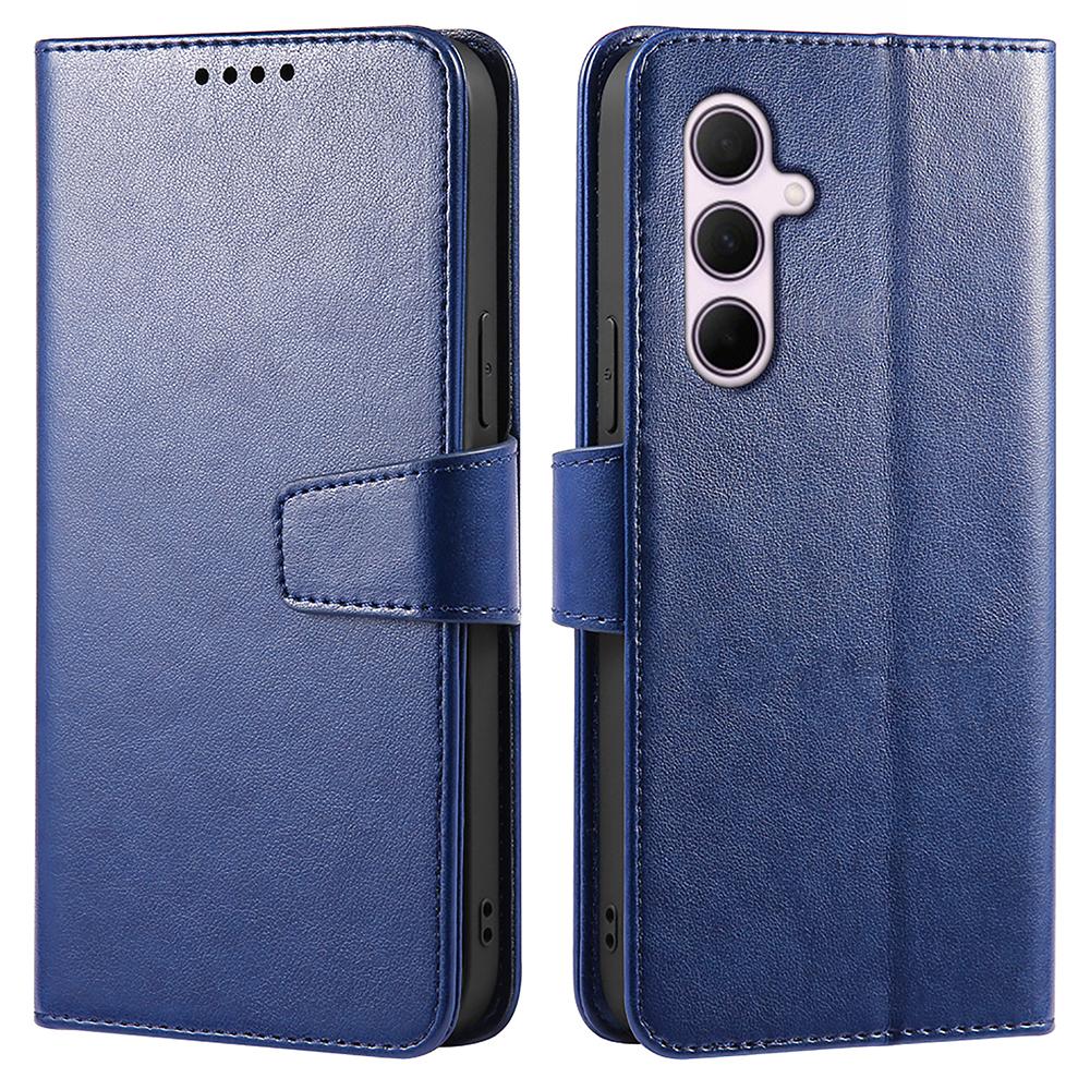 

For Samsung Galaxy S24 FE Case Stand Card Holder Wallet Leather Phone Cover Blue