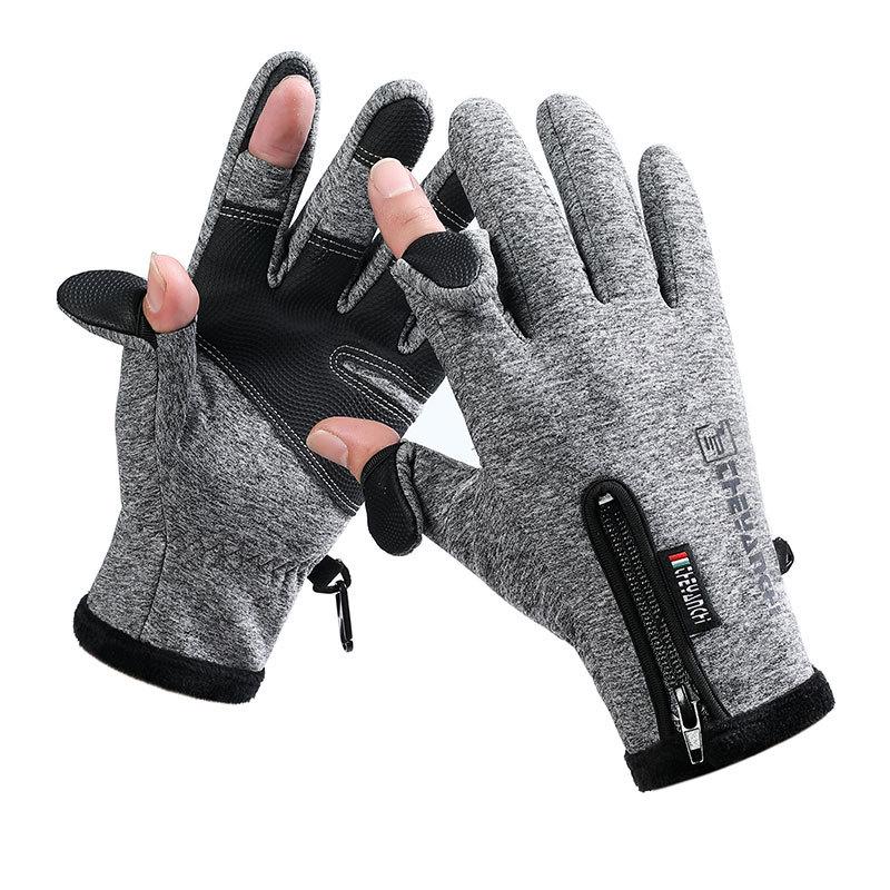 Men's Winter Cycling Gloves, Anti-Slip, Touchscreen-Compatible, Thickened for Warmth