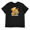 Birthstone Dragon_ November Topaz Illustration T-Shirt Plain Sports Fans Anime T-shirt Plain Black T Shirts Men