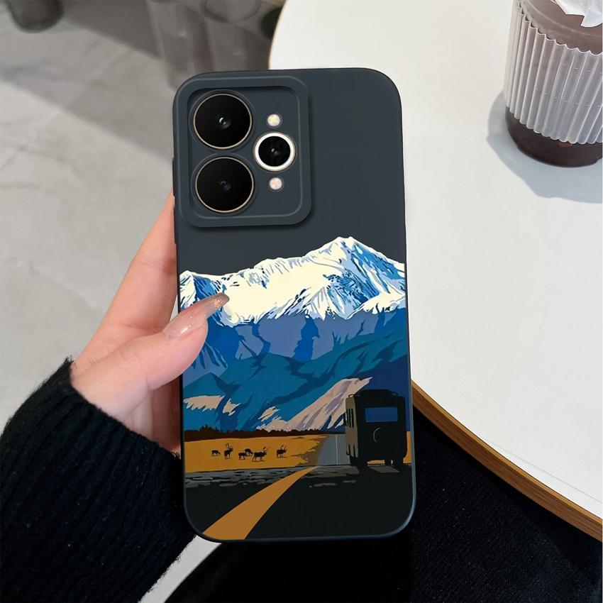 For Realme 15 15T 15X C21Y C25Y Note 70 70T C71 C73 C33 C35 Phone Shell Fashion Leopard Print Patterns Anti Drop Cases For Realme Silicone Back Covers