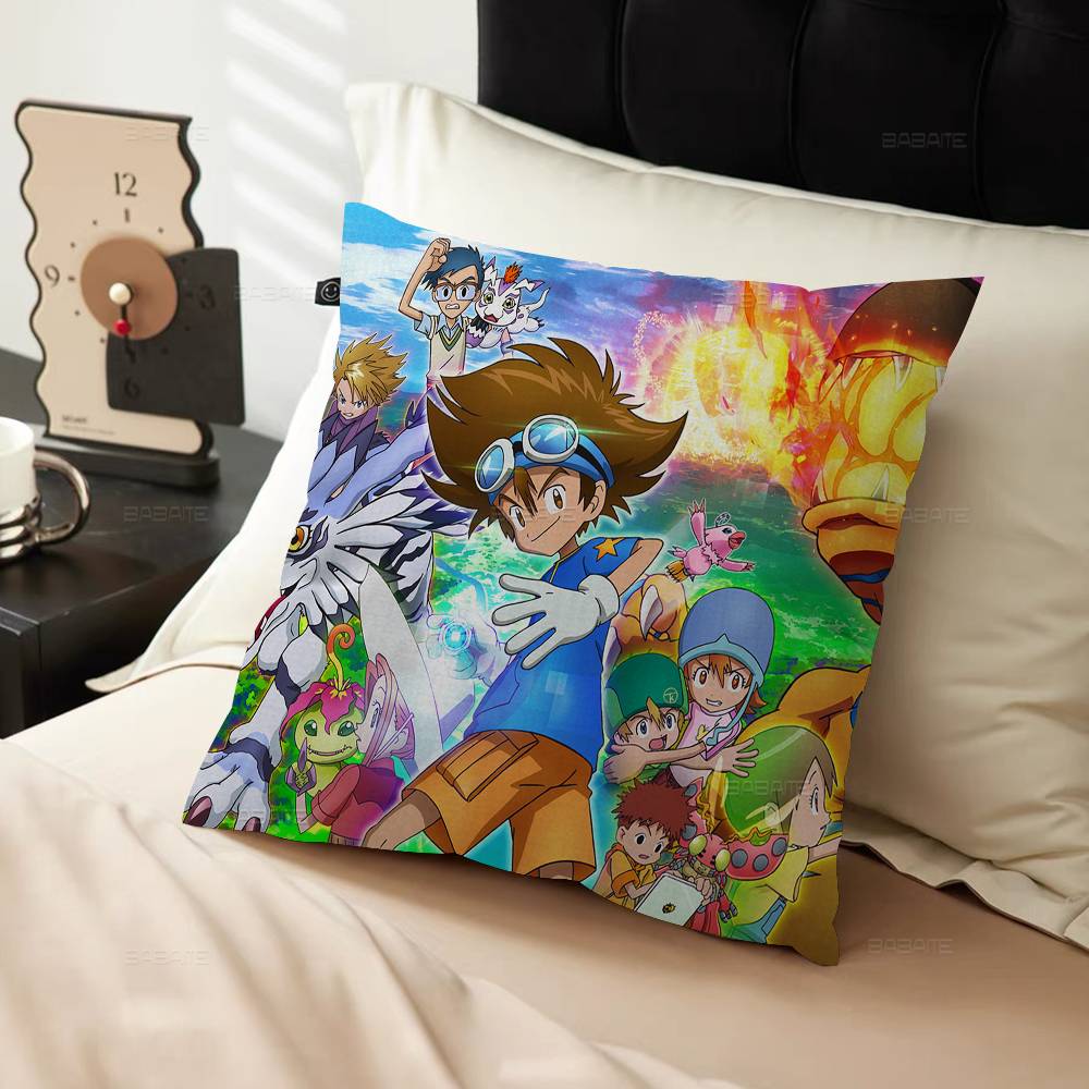 Милые мультяшные наволочки Digimon Adventure для дома, декоративные наволочки для кровати, свадебные, супермягкие 30cmx30cm