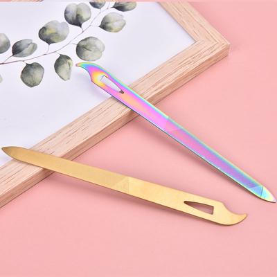 Stainless Steel  Double Sides Thick Nails Pedicure Metal Nail File Acrylic Manicure Tools Gel Rasp Nail Accessories