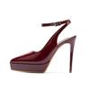 1233-2 Sexy one-word bag head rear empty high-heeled sandals women's summer new pointed thin heel waterproof table high heels