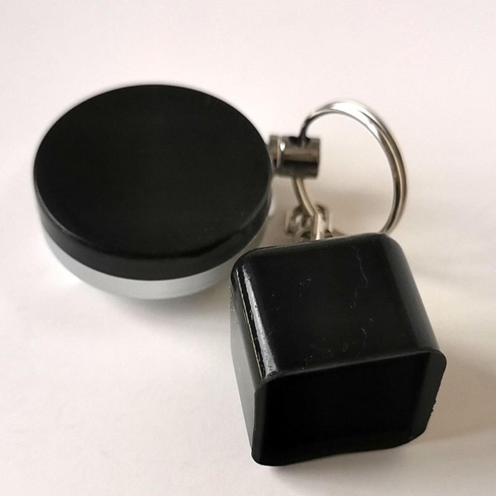 25 x 25 x 23 mm Queue-Kreidehalter, 32 g, schwarzes Metall + Kunststoff