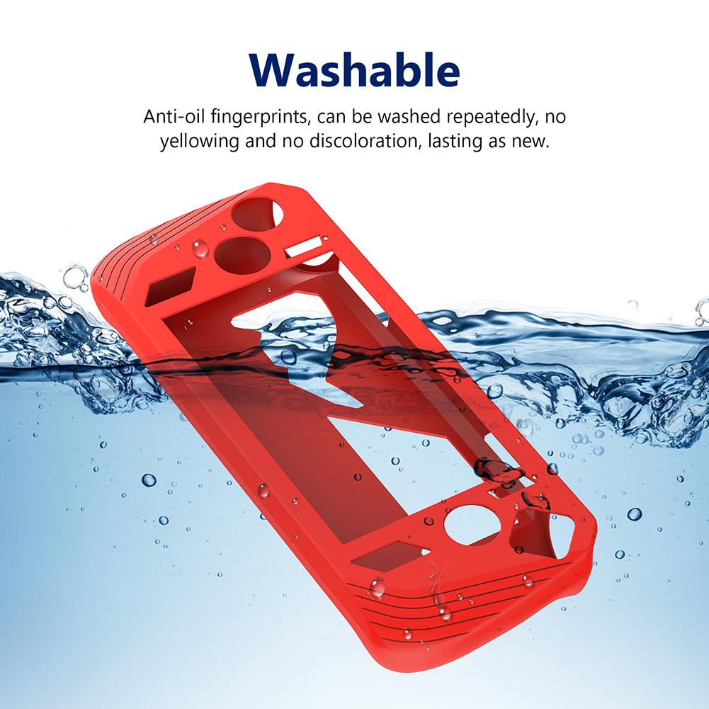 For ASUS ROG Ally X Game Console Silicone Protective Case Cover Anti-Scratch Dustproof Shell Sleeve Case with Cat Paw Rocker Cap