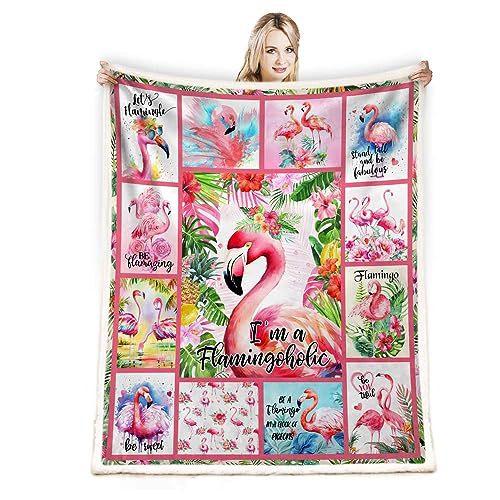 Pink Flamingo Flannel Blanket Lightweight Soft Sofa Blanket Direct Supply