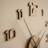 Large wooden wall clock OakTime 50-75cm