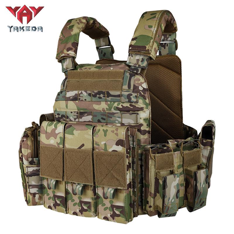 YAKEDA Breathable Wear-resistant Tactical Camouflage Vest for Outdoor Field Training