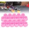 200Pcs Ink Cups, Honeycomb Shape Splicable Pigment Holder Cups Supplies for Artists and Beginners