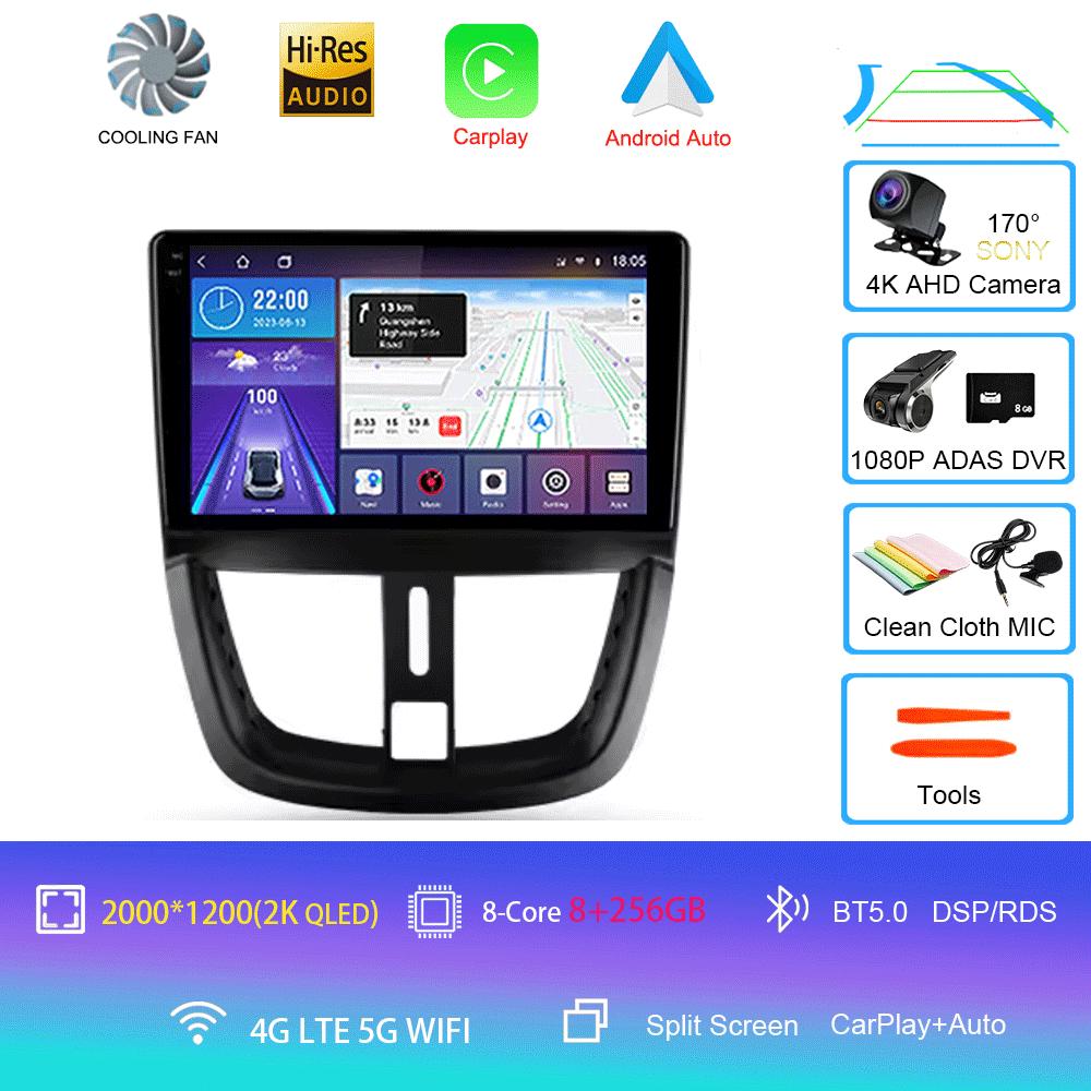 Android 14 For Peugeot 207 2006 - 2015 Car Radio Multimedia Video Player Navigation GPS No 2din 2 Din Dvd