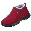 Fashion Winter Cotton Shoes Waterproof Women's Couple Boots with Thick Velvet for Warmth, Middle Aged and Elderly Anti Slip Snow Boots