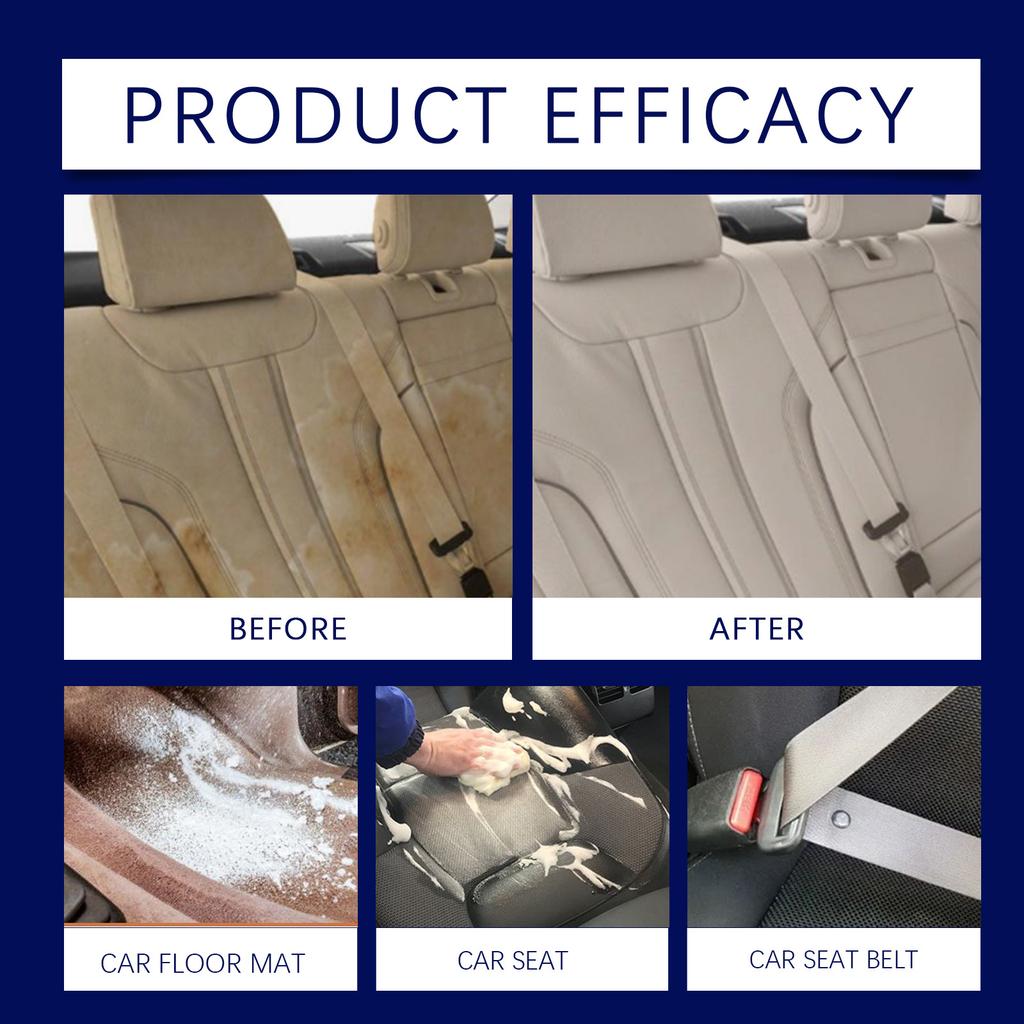 Multifunctional Car Interior Foam Cleaner Car Interior Leather Seat Stain Removal Foam Cleaner 120ml
