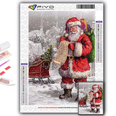 5D fai da te diamante ricamo albero di Natale Babbo Natale pupazzo di neve diamante pittura mosaico decorazione della casa