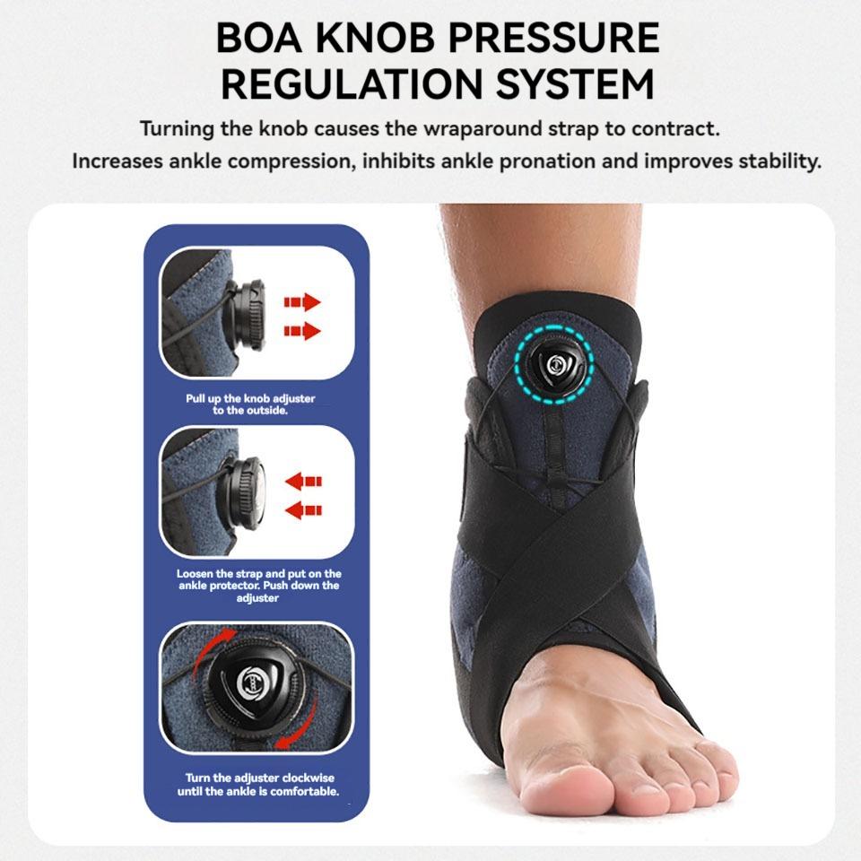 1Pcs Sport Ankle Protectors Pressurized Support Fixed Rehabilitation Adjustment Anti-Break Foot Joint Protectors Sprain Recovery