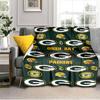 Green Bay Packers Logo Decke Outdoor Flanelldecke für Camping, Wandern, Gartenpartys, Picknick-Zubehör, Geschenk für Familie und Freunde
