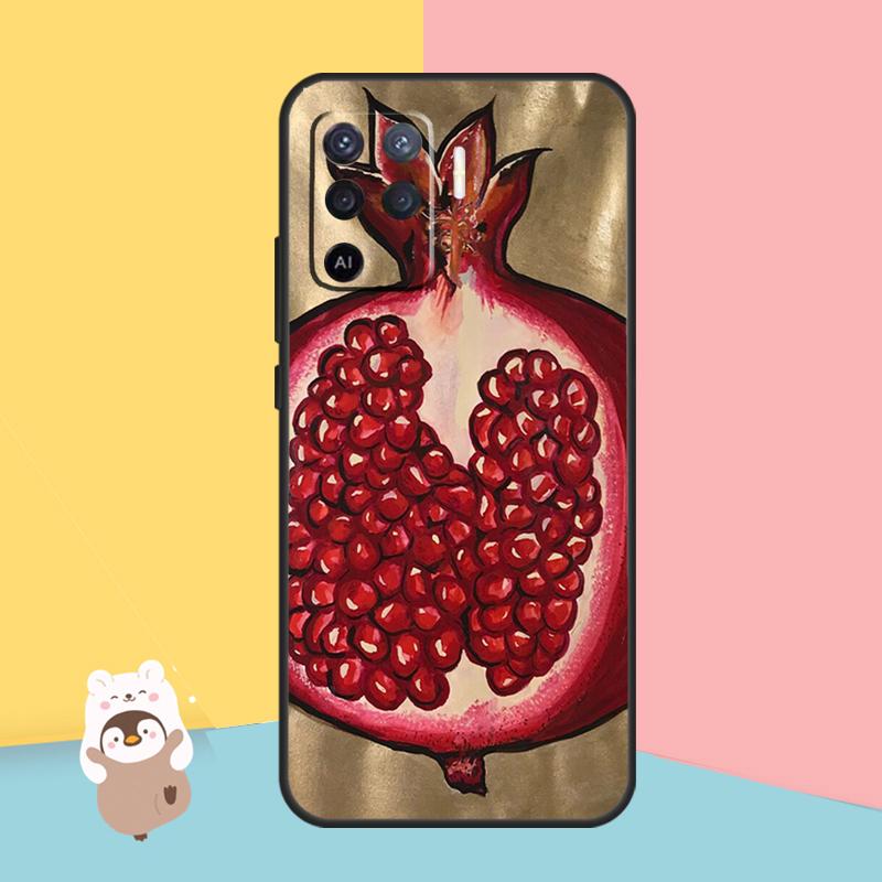 

Чехол Food Fruit Red Pomegranate для OPPO A54 A74 A94 A52 A72 A83 A91 A93 A15 A16 A5 A9 A31 A53 A53S 2020 Задняя крышка OPPO A83