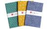 KOMESICHI Irodori Small Pattern Tenugui B with Set of 33 X 88m (Japanese Set) Anti-Fray Finish, 3,