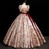European and American tutu skirt, colored yarn, vocal art test, beauty voice solo princess skirt, host adult ceremony performance dress