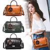 Dámská kabelka v retro designu z pravé kůže Outdoor Travel Casual Crossbody taška přes rameno Multi Pocket