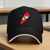 Lebanon Flag Map Sun Baseball Cap Spring Unisex Adult Smile With Love Print Trucker Hat Adjustable Running Hippie Baseball Caps