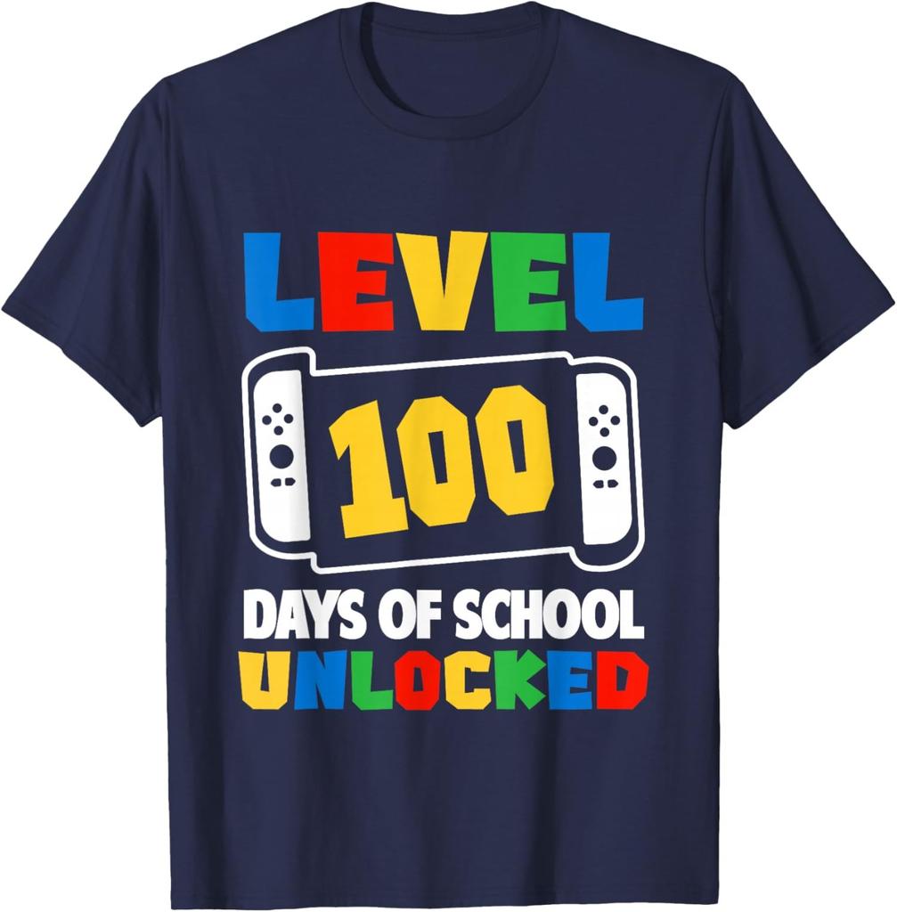 Level 100 Days Of School Unlocked Unisex T-Shirt