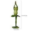 Yoga-Frosch Exquisite Statue Gartenbedarf Harz Dekor Statue Handwerk Handarbeit Wasserdicht Geschenke für Außen Innen Hof