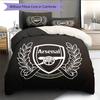 Arsenal Football Club2 Pattern Bedding Quilt Set  Home Decoration  Gift (1 * Duvet Cover + 2 * Pillowcase  Without Core)