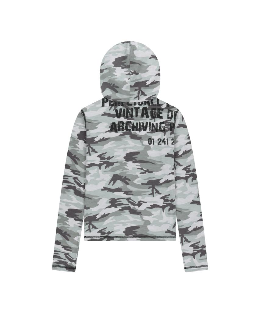 Military Button Hoodie (Gray)