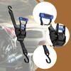 Retractable Ratchet Strap Automatic Shrink Bundle Tape Retractable Ratchet Tie Downs Strap for Vehicles Securing Cargo