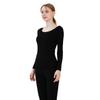 Womens Warm Thermal Underwear Set Soft Cashmere Silk Blend Fleece-Lined Long Sleeve Top Pants Cold Weather