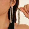 2025 Knotted Long Tassel Chain Earrings for Women Female Exaggerate Metal Handmade Earrings Luxury Wedding Daily Jewelry Gifts
