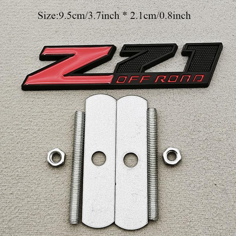 3D Metal Car Styling Logo Z71 Z71 OFF ROAD Badge Emlem Sticker For Chevrolet Tahoe Colorado Cheyenne Chevy Silverado Accessories